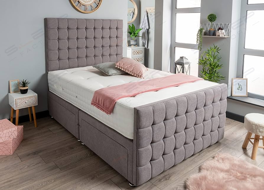 High Quality Luxe Wood Monaco Bed with semi firm mattress