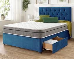 High Quality Luxe Wood Divan Bed with semi firm mattress