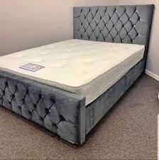 High Quality Luxe Wood Florida Bed with semi firm mattress