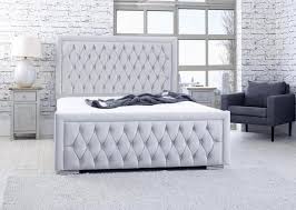 High Quality Luxe Wood Hilton Bed with semi firm mattress